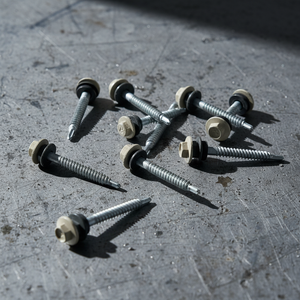 Industrial Grade Carbon Steel Wood Fasteners Supplier BIS Certified Class 4.8 6.8 <b>Galvanized</b> Hex Washer Head Coarse <b>Screws</b> - Product Image 1