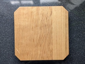 Artizon Studio Handmade English Oak Rectangle Chopping Board Solid Wood Serving & Charcuterie Board <b>Rubber</b> Feet Dishwasher Safe - Product Image 2