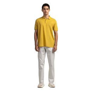 Top vente hommes décontracté Slim Fit Golf pour polo léger à manches courtes couleur unie tricoté tissu pour vêtements de plein air - Product Image 3