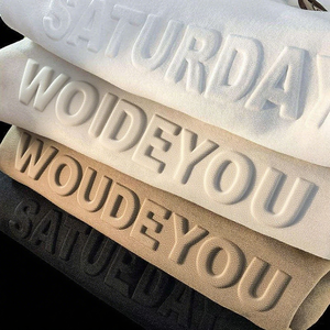 High Quality Custom Puff Print Hoodie Women 500GSM Heavyweight Oversized Fleece Cropped Boxy Acid Wash Pullover Sweatshirt - Product Image 2