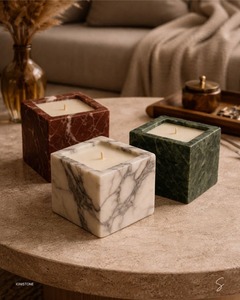 Marble <b>Candlestick</b> Holder Set of 3 <b>White</b> and Black Taper Candle Holders for Home Decoration - Product Image 5