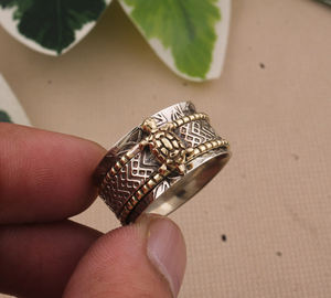 Anillo de Tortuga Marina de Plata de Ley 925, Anillo de Animal Altamente Pulido, Joyería Clásica y Delicada para Bodas, Regalos de Verano para Mujeres - Product Image 4