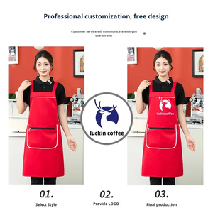 ผ้ากันเปื้อนเชฟ/ร้านอาหารแบบสั่งทำได้  ไม่มีแขน  มีกระเป๋า  ผลิตจากผ้าโพลีเอสเตอร์/ผ้าฝ้ายแคนวาส  น้ำหนักเบา ทนทาน  OEM - Product Image 4