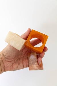 wooden and <b>resin</b> crafted napkin ring handcrafted <b>table</b> <b>top</b> - wedding - restaurants <b>top</b> seller - Product Image 2