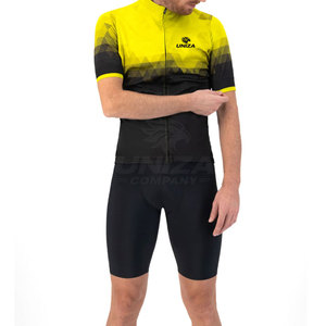 Maillot de cyclisme à manches longues en tissu Spandex/Polyester respirant haute performance personnalisé pour un ajustement professionnel confortable et mince - Product Image 4