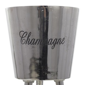 <b>Champagne</b> <b>Ice</b> <b>Bucket</b> Round 9 Inch Diameter 28 Inch Height Stainless Steel Modern Design Rust Resistant Party Use - Product Image 4
