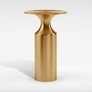 Elegante mesa auxiliar de metal diseñada con un acabado de lujo, adecuada para dormitorio, sala de estar y espacios de oficina. - Product Image 1