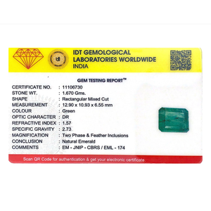 Certified Natural Zambian Emerald 8.35 Carat Emerald Cut Loose Gemstone 8x10mm for Fine Jewelry - Product Image 4