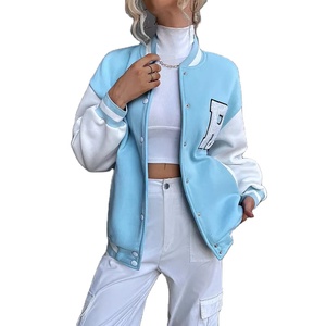 แจ็คเก็ตวาร์ซิตี้คุณภาพสูงสำหรับผู้หญิง ผลิตตามสั่ง พิมพ์ลายได้ กันน้ำ ระบายอากาศได้ดี ผ้าฝ้าย 100% - Product Image 2