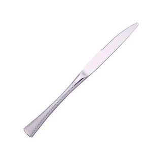 Couteau à steak de luxe à manche texturé en acier inoxydable, pièce unique, couverts professionnels pour restaurant - Product Image 1