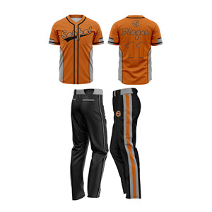 Maillot de baseball personnalisé le plus vendu, haute qualité, deux boutons, manches courtes, broderie unie, respirant, sublimation personnalisée - Product Image 1