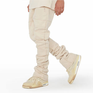 Casual Loose Fit Wide Leg Flared Streetwear <b>Trousers</b> For Sale Professional Made Low Price Casual Men's Flare <b>Trousers</b> - Product Image 3