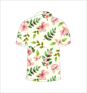 เสื้อโปโลพิมพ์ลายดอกไม้แบบกำหนดเอง แขนสั้น สวมใส่สบาย เหมาะสำหรับกอล์ฟ เทนนิส ชุดทีมฤดูร้อน - Product Image 3