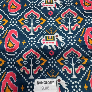 Tela de Algodón Slub de Alta Calidad de Bangalore, 100% Algodón, Estampado Digital, Textura Única, Transpirable, Vibrante, Alta Definición, Textil para el Hogar - Product Image 1