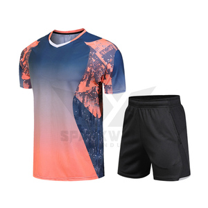 เสื้อวอลเลย์บอลหญิงแบบซับลิเมชั่น คอวี แขนสั้น ระบายเหงื่อได้ดี ทรงแอธเลติก สีไล่ระดับ ผลิตจากโพลีเอสเตอร์ - Product Image 4