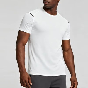 Fabricant de T-shirts de Sport à Compression Personnalisés en Polyester Spandex pour Fitness, Impression par Transfert Thermique, OEM ODM, Faible MOQ - Product Image 1