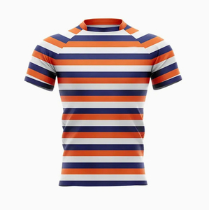 T-shirts de compression pour hommes, vêtements de sport décontractés pour la course à pied, design musculaire, tissu tricoté, vente en gros, 100% polyester - Product Image 4