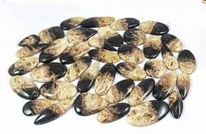 Wholesale Bulk Price Supply Hand Polished Plum Root Agate Cabochons Flat Stones Crystals Natural Necklace Jewelry Making - Product Image 3