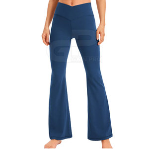 Stylish Women Flared Pant Modern Design High Waist Soft Fabric <b>Bell</b> Bottom Pants Perfect For Casual Office And Street Wear - Product Image 4