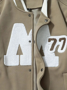 Veste universitaire pour homme, écologique, chauffante, antibactérienne, personnalisable, avec logo sur le devant, col montant, coupe-vent, respirante - Product Image 5