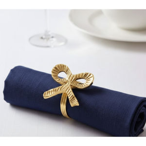 Ronds de serviette élégants dorés, style vintage, supports métalliques pour mariage et table de dîner, en laiton, pour la maison et les événements - Product Image 6