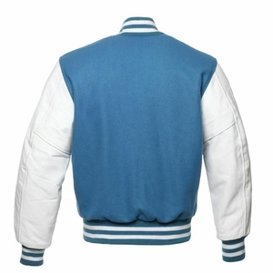 Original Wholesale Unisex Custom Letterman Baseball College Melton Woolen with Leather - Product Image 2