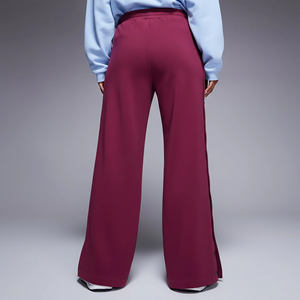 Pantalones Deportivos Anchos Color Borgoña para Mujer, Cintura Elástica, Felpa de Algodón, Estilo Holgado, Ropa Casual Urbana, Moda Hip Hop - Product Image 5