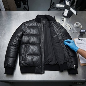 Chaqueta Bomber Deportiva Casual para Hombre con Capucha, Spandex/Fibra de Bambú, Estilo Vintage, Primavera, Impermeable, Secado Rápido, Acabado Liso Teñido - Product Image 4