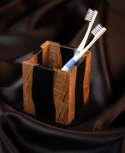Artenza Decor Wood Resin Carved Modern Bathroom Decorative Storage <b>Box</b> Napkin Holder Tissue <b>Box</b> Set <b>Vanity</b> Organizer for Hotel - Product Image 4