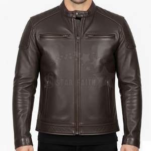 Men Casual Winter <b>Racing</b> Motorbike <b>Jacket</b> Stand Breathable Eco-Friendly Leather <b>Jackets</b> Street Biker Wholesale High Quality - Product Image 6
