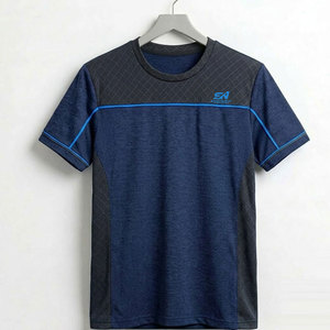T-shirt de sport décontracté pour homme à manches courtes et coupe ample, idéal pour les séances d'entraînement et le streetwear. - Product Image 1