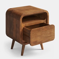 Buffet Modulaire en Bois de Teck Massif Écologique Grande Capacité Fait Main Style Moderne Minimaliste pour Salon, Hôtel, Maison