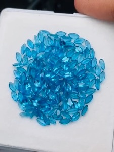 Lote de piedras preciosas de apatita neón natural excepcionales, talla Marquise, calidad AAA, con un brillo superior y un color agradable, corte perfecto. - Product Image 4