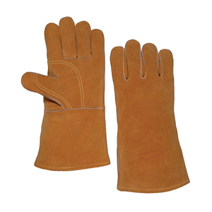 Guantes de Soldadura Resistentes al Calor y al Fuego, de Cuero Vacuno de Primera Calidad, con Dedos Completos, Personalizados para Hombres y Mujeres, Guantes de Seguridad Laboral - Product Image 3