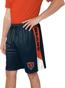 Pantalones Cortos Deportivos Azul Marino con Franjas Laterales Naranjas y Logotipo de Tigre, Ropa Deportiva de Poliéster Resistente - Product Image 3