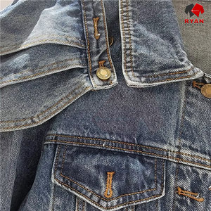 Veste en jean personnalisée Ryan Pro Gear pour femmes, tissu respirant et confortable avec logo personnalisé, design OEM - Product Image 6