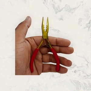 Obexa Pro Gold and Red Mini Hair Extension Pliers-For Home Use 3 Hole <b>Precision</b> <b>Tool</b> - Product Image 3