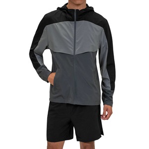 Latest Designs Men Windbreaker Short Set Breathable Comfortable Hot Selling Top Trend Windbreaker Short Set With Reasonable rate - Product Image 1