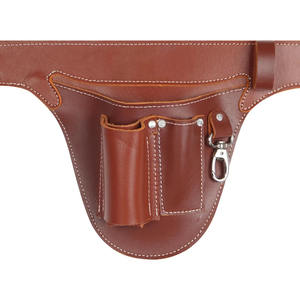Cinturón de herramientas ajustable de cuero para floristas con múltiples bolsillos, precio de fábrica, cinturón de herramientas profesional de cuero para jardinería y floristería. - Product Image 4