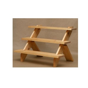 Support à cupcakes en bois naturel, élégant présentoir à desserts pour gâteaux, muffins, pâtisseries et friandises sucrées - Product Image 2