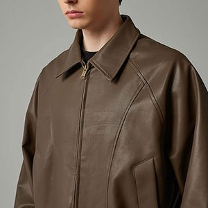 Made In Pakistan Latest Design Leather Bomber <b>Jacket</b> For Men In Different Color Outerwear Winter <b>Jacket</b> - Product Image 5