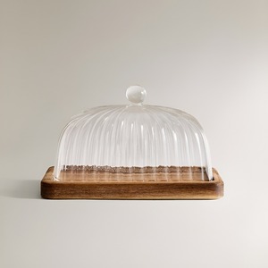 แท่นวางเค้กทรงสี่เหลี่ยมผืนผ้าทำด้วยมือทำจากไม้อาคาเซียโบราณแบบใหม่ทำด้วยมือหรูหราปรับแต่งได้ - Product Image 3