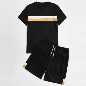 Ensemble d'été moderne pour homme – Tissu uni respirant à séchage rapide en polyester/coton – Tenue décontractée - Product Image 5