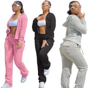 Custom Wholesale Women Tracksuit <b>Set</b> Hoodie <b>Jogger</b> 2 Piece Outfit Casual Sweat Suit Lounge Wear Fashion <b>Matching</b> <b>Set</b> - Product Image 1