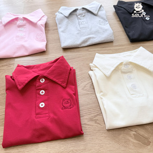 เสื้อโปโลเด็ก ผ้าฝ้าย ยืดได้ 4 ทิศทาง แขนสั้น เนื้อผ้านุ่ม ระบายอากาศดี ผลิตในเวียดนาม สวมใส่สบายตลอดวัน - Product Image 2