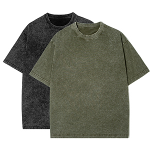 Camisetas de Algodón Personalizadas de Alta Calidad para Hombre, Camisetas Blancas 100% Algodón para Impresión, Camisetas Oversize con Lavado Ácido - Product Image 2