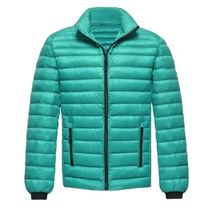 เสื้อแจ็คเก็ตบุนวมสำหรับผู้ชาย,เสื้อแจ็คเก็ตบุนวมลงปกตั้งแบบกำหนดเองขนาดใหญ่พิเศษ - Product Image 4