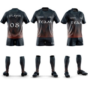 Uniforme de rugby Sport Ready, camiseta y pantalones cortos diseñados para partidos, prácticas, ejercicios en equipo y rugby competitivo. - Product Image 1