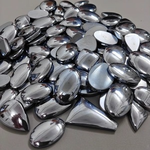 Lot de cabochons en shungite naturelle, vente en gros, pierres précieuses de shungite pour la création de bijoux - Product Image 3