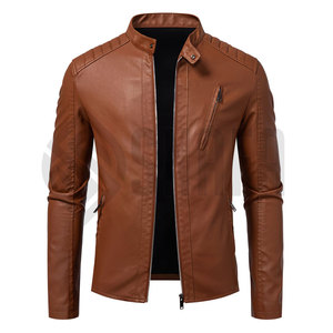 Custom <b>Leather</b> <b>Jacket</b> for <b>Men</b> Factory Price New Fashionable Design <b>Men</b> <b>Leather</b> <b>Jacket</b> Premium Fashion Wear Winter Zipper Style - Product Image 2